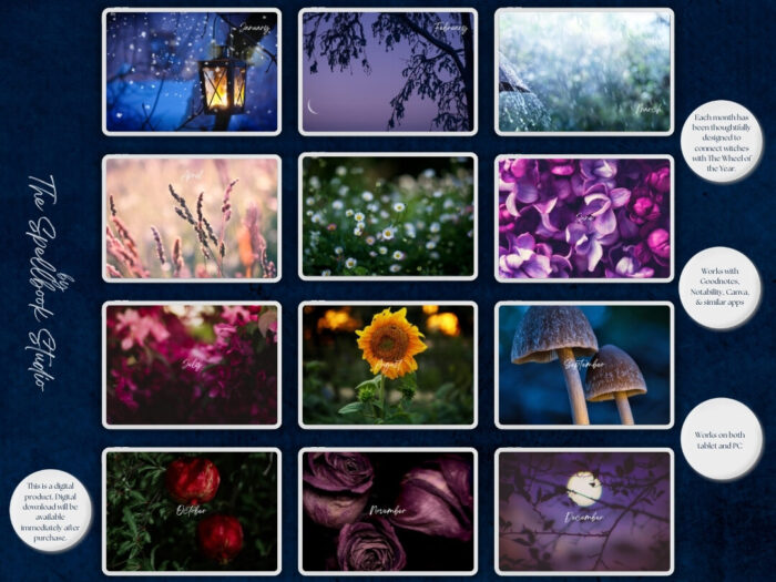 The Witch's Digital Daily Planner & Journal Set by TSS of LWS
