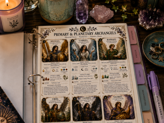 Archangels & Celtic Upper Realm Deities | Grimoire Expansion Set