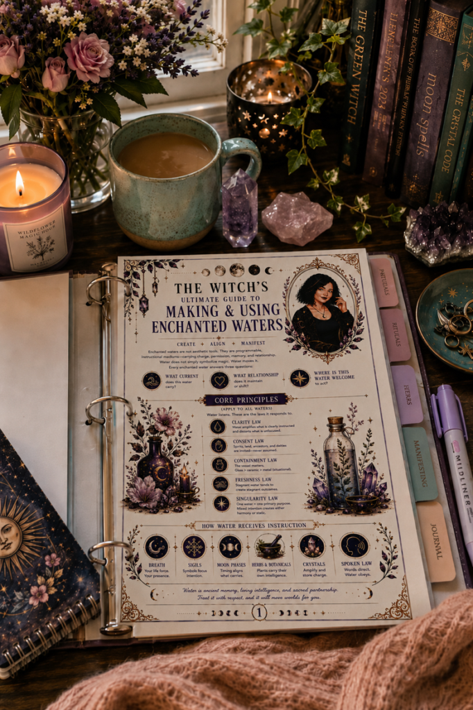 Enchanted Waters Grimoire Expansion Set | 8 Printable Pages of Water Magic