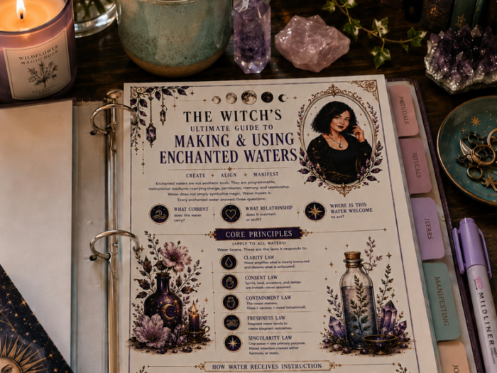 Enchanted Waters Grimoire Expansion Set | 8 Printable Pages of Water Magic