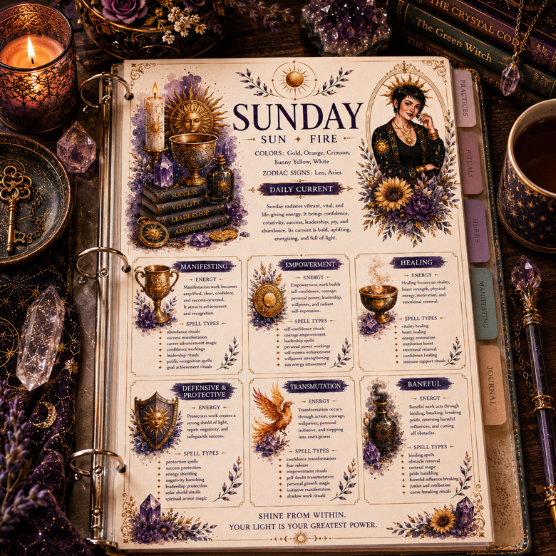 The Witch’s Daily Grimoire | A Practical Guide to Everyday Witchcraft