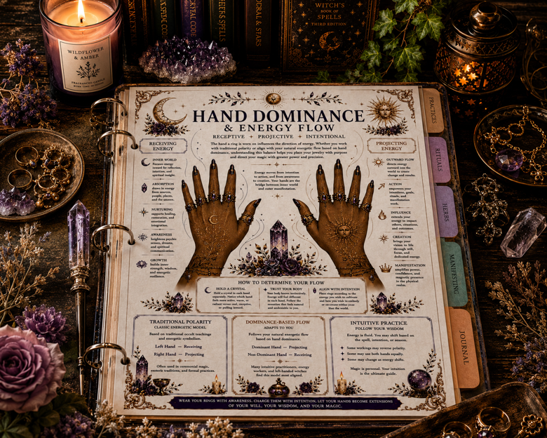 The Witch’s Daily Grimoire Expansion: Ring Correspondences & Energy Flow