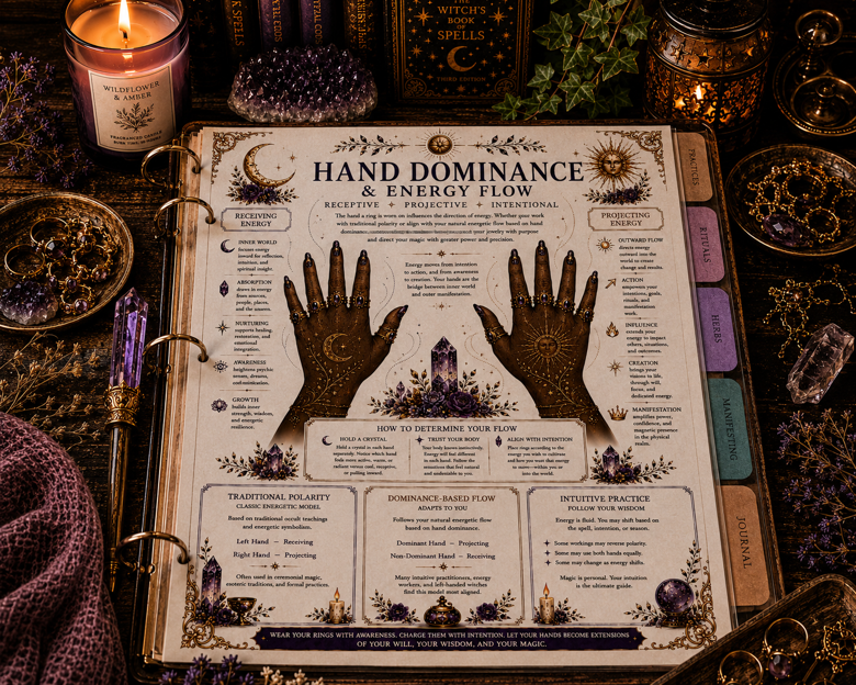 The Witch’s Daily Grimoire Expansion: Ring Correspondences & Energy Flow