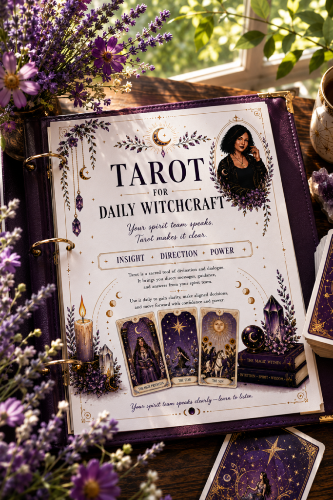 Tarot for Daily Witchcraft | Tarot Grimoire Expansion Pages Set