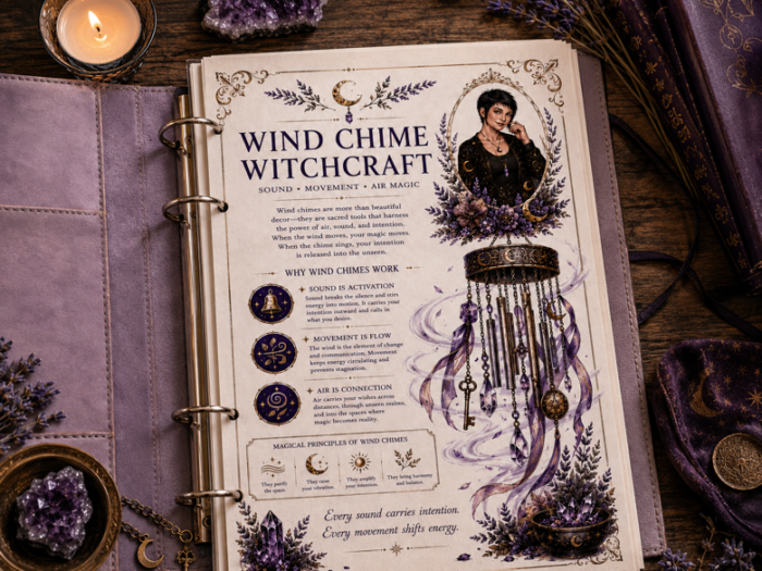 Wind Chime Witchcraft Grimoire Pages (Expansion Page Set)